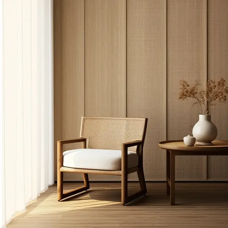 බහු වර්ණ දැව ධාන්ය පීවීසී අලංකාර චිත්රපටය